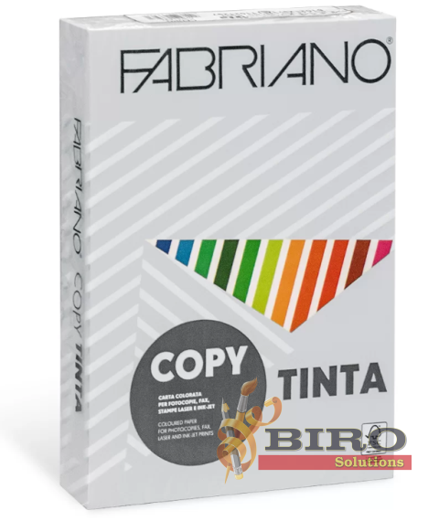 Hîrtie colorată A4 FABRIANO Tinta Grigio, 80 gr/m2, 500 foi, pastel, gri